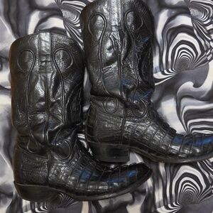 Cowtown Handmade Alligator Boots, Size 7.5